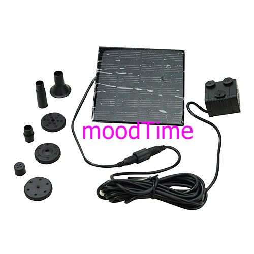 Solar Power Water Pump Garden Fountain 7V 1.2 Watt