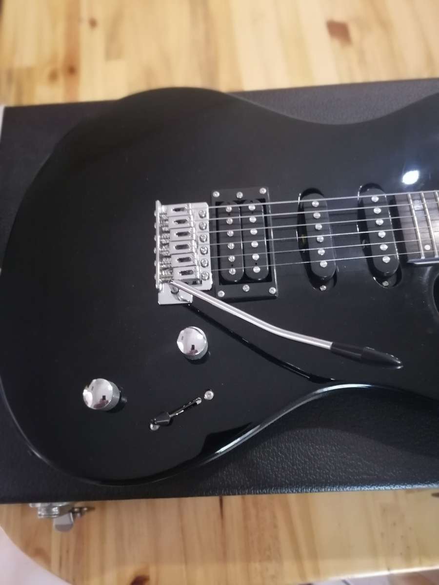 Washburn HSS Style Electric Guitar in Santa Fe solid carry case