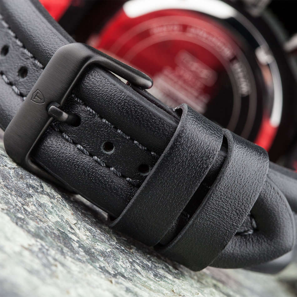 NEW MEN I DETOMASO Firenze XXL Watch Chronograph Black Rosegold Stainless Steel Watch