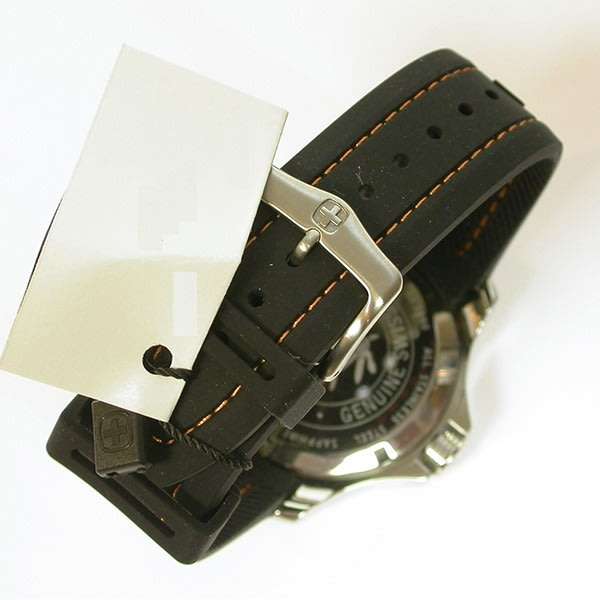 NEW GENTS SWISS MILITARY WENGER ORANGE SEAFORCE OUTSIDE MAGAZINE WATCH OF YEAR /3 YEAR WARRANTY