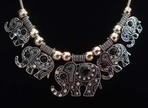 Vintage Style Elephant Necklace