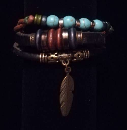 Unisex Multilayer Adjustable Leather Bracelet