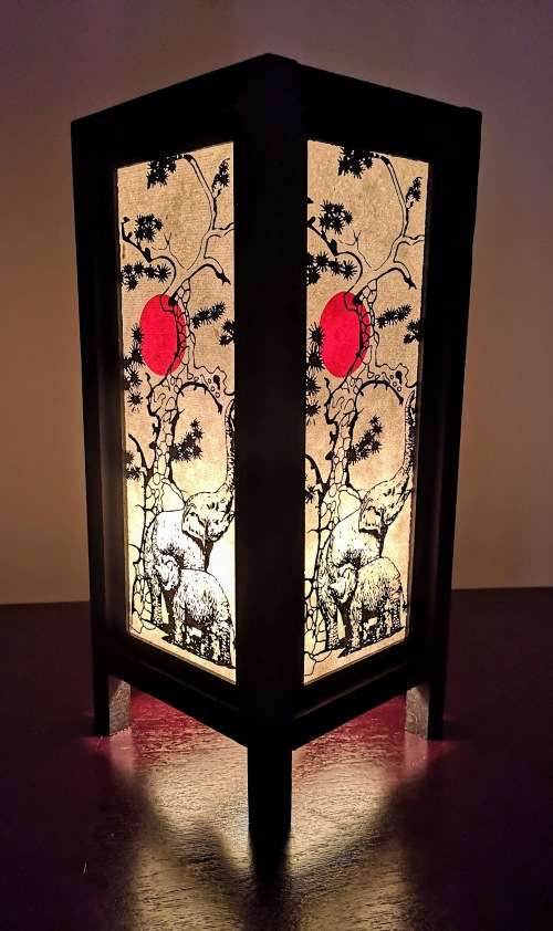 Handmade Vintage Thai lamp with modern design
