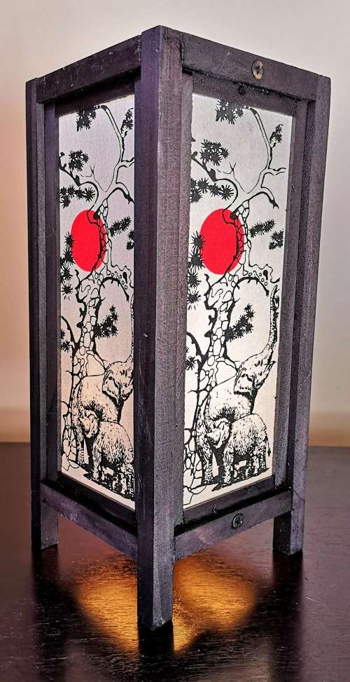 Handmade Vintage Thai lamp with modern design