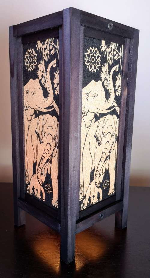 Handmade Vintage Thai lamp with modern design