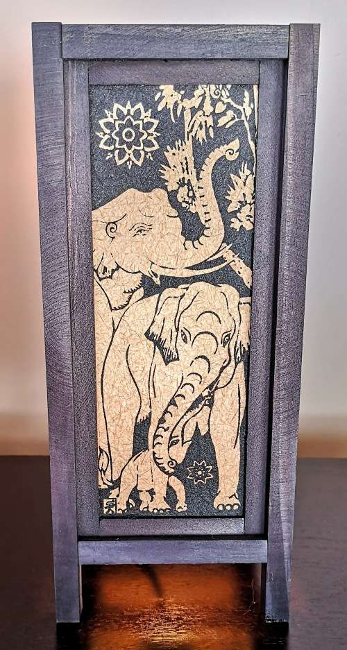 Handmade Vintage Thai lamp with modern design