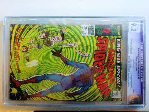 SPIDERMAN CGC GRADED 9.2 (EXTREMELY RARE) #5 1968 Very high Grade
