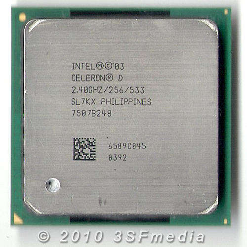 Celeron D 2.4 GHz / 256 KB / 533 MHz - Socket 478 - SL7KX