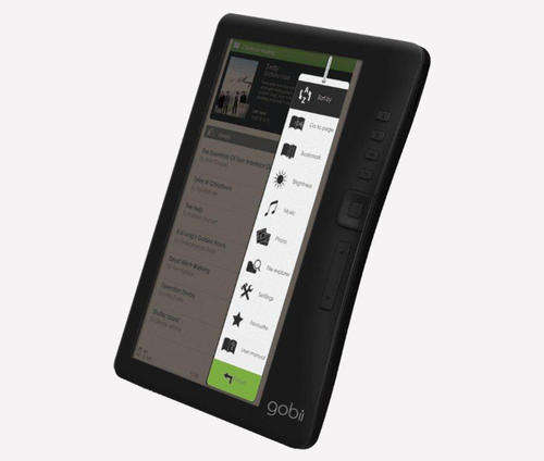 Gobii 7 inch eReader - Black - Free headphones and pouch!