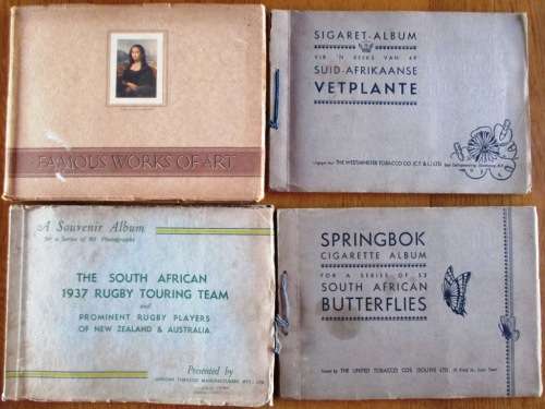 Cigarette Card Albums x 4