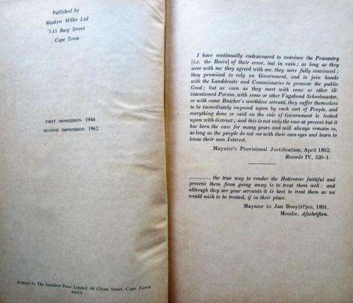 Maynier and the First Boer Republic