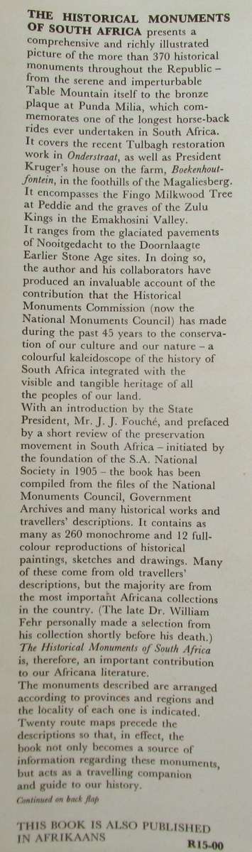 The Historical Monuments of South Africa