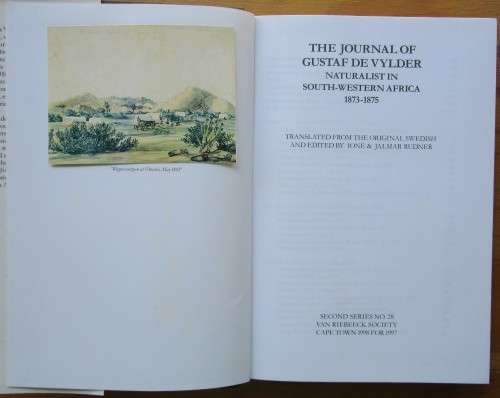 THE JOURNAL of GUSTAF DE VYLDER: Naturalist in south-western Africa, 1873-1875