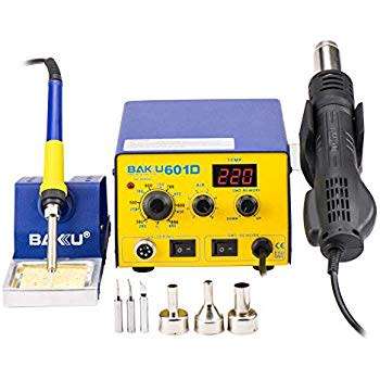 1PC 220V BAKU BK-601D LED Digital Display Hot Air SMD Rework Station, hot air soldering station BGA