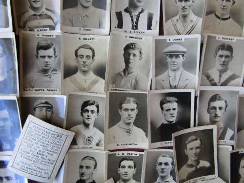 SOCCER COLLECTORS CARDS - EARLY 1900`s / Lot of 55 cards.