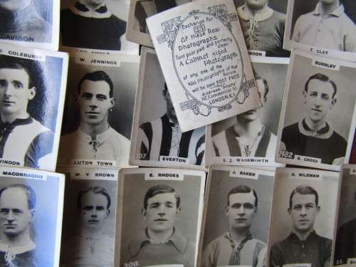 SOCCER COLLECTORS CARDS - EARLY 1900`s / Lot of 55 cards.