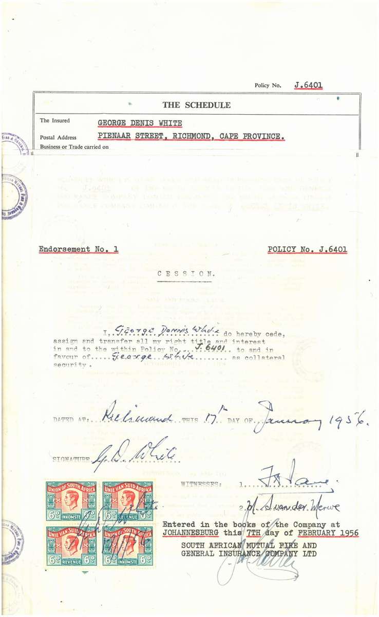 South African REVENUE issues as illustrated and described. Details in description.