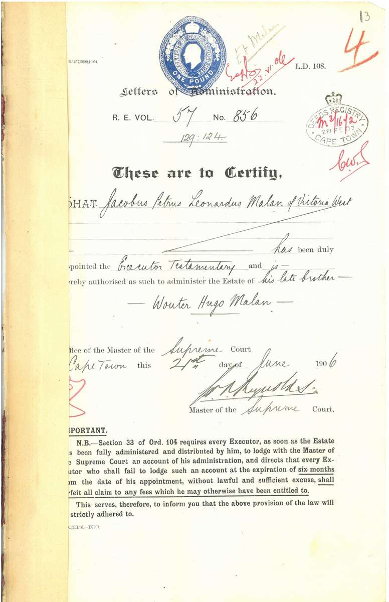 South African REVENUE issues as illustrated and described. Details in description.