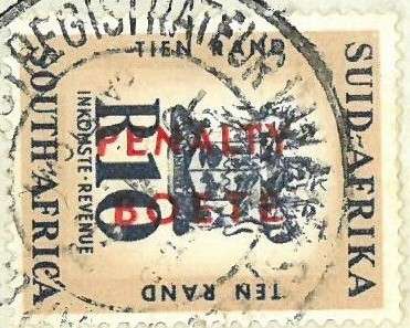 South African REVENUE issues as illustrated and described. Details in description.