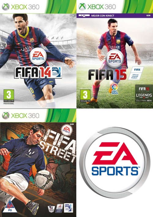 3x Xbox 360 FIFA Games (Fifa 14, Fifa 15 & Fifa Street 4)