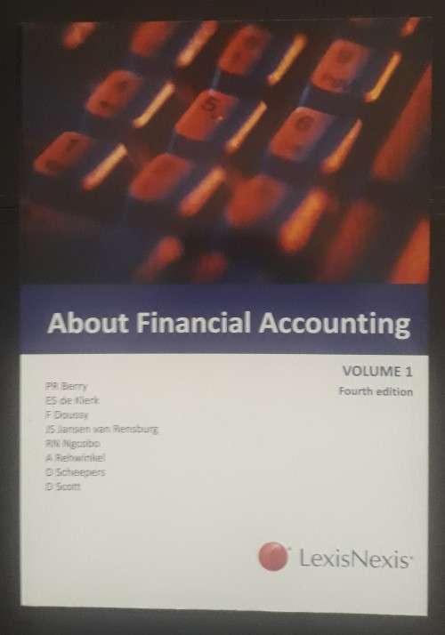 About Financial Accounting Volume 1 (University Textbook)