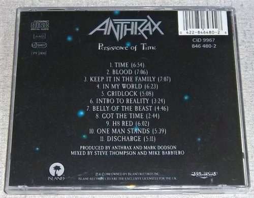 ANTHRAX Persistence of Time