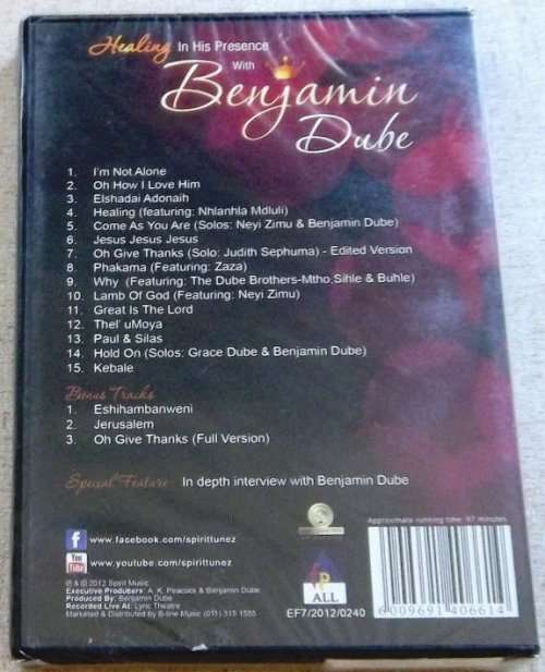 BENJAMIN DUBE Healing In His Presence