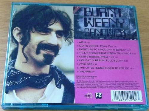 FRANK ZAPPA / The Mothers of Invention BURNT WEENY SANDWICH