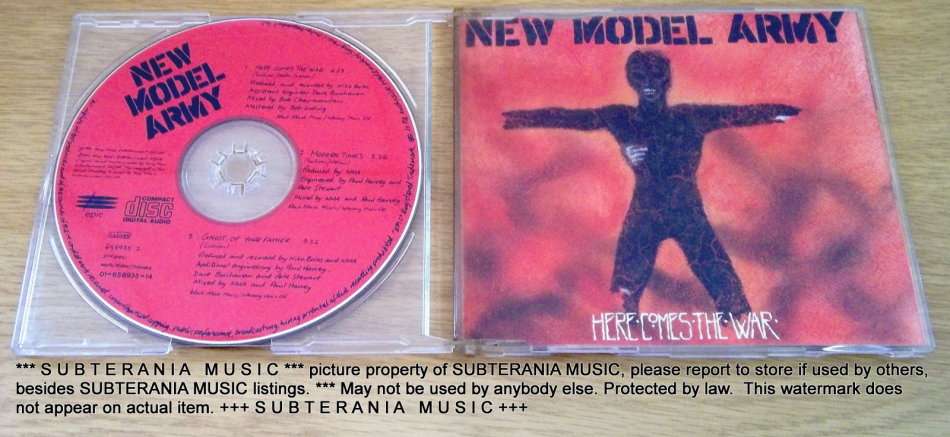 NEW MODEL ARMY Here Comes the War CD Single