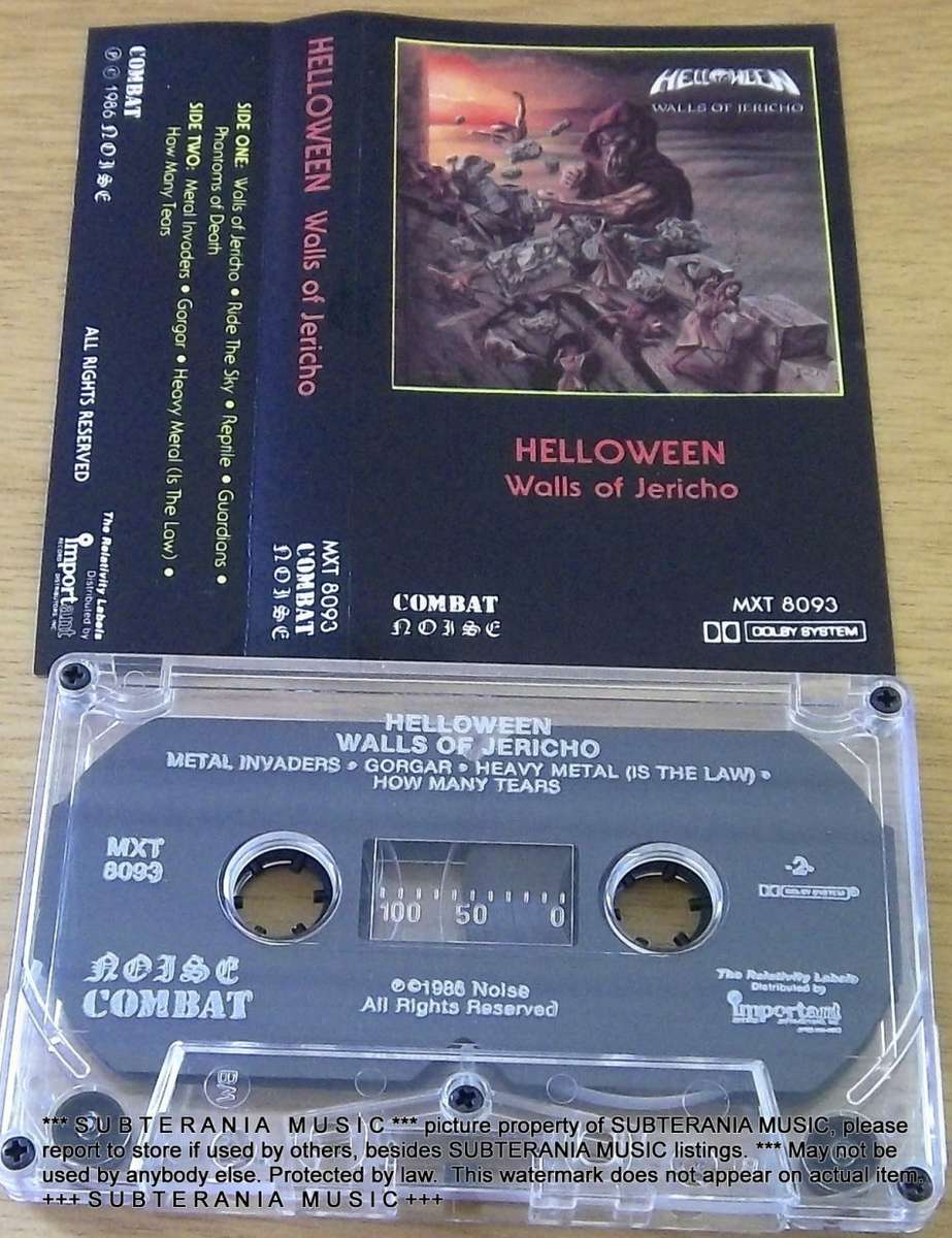 HELLOWEEN Walls of Jericho Cassette Tape [[Shelf H]