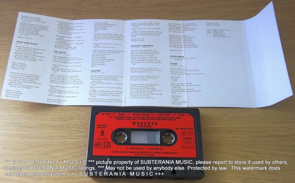 MORDRED In This Life Cassette Tape [[Shelf H]