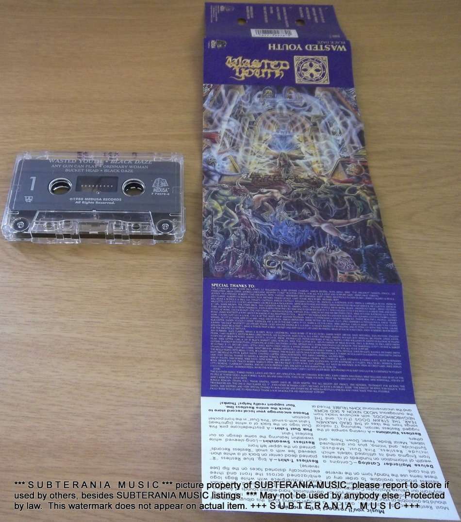 WASTED YOUTH Black Daze Cassette Tape [[Shelf H]