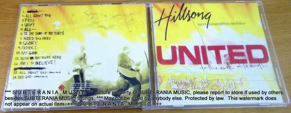 HILLSONG UNITED NEXT GENERATION WORHIP To the End of the earth  [ Shelf G Box 8]