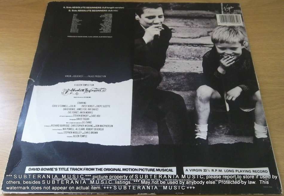 DAVID BOWIE Absolute Beginners Vinyl LP