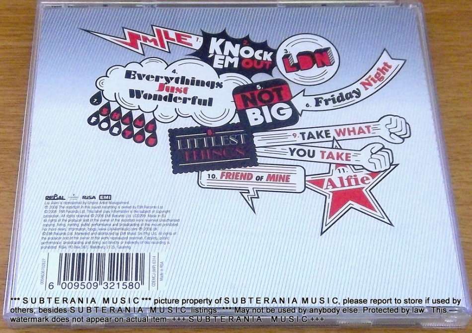 LILY ALLEN Alright Still CD  [Shelf G Box 15]