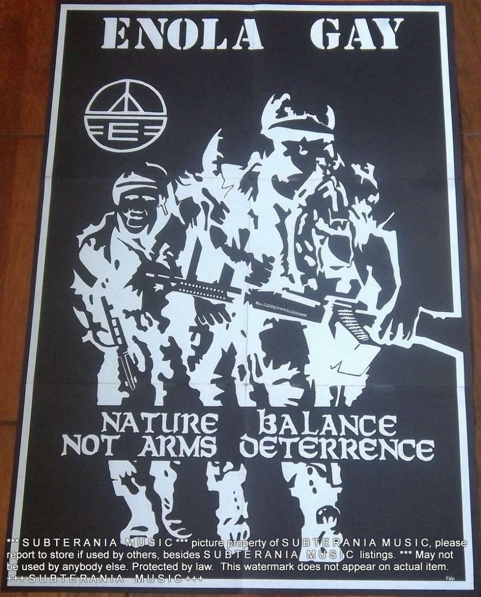 ENOLA GAY White Control Means Bloody Murder Vinyl Record  PUNK