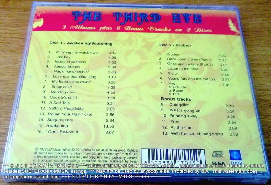 THE THIRD EYE The Third Eye 2XCD