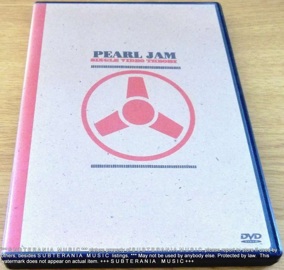 PEARL JAM Single Video Theory DVD