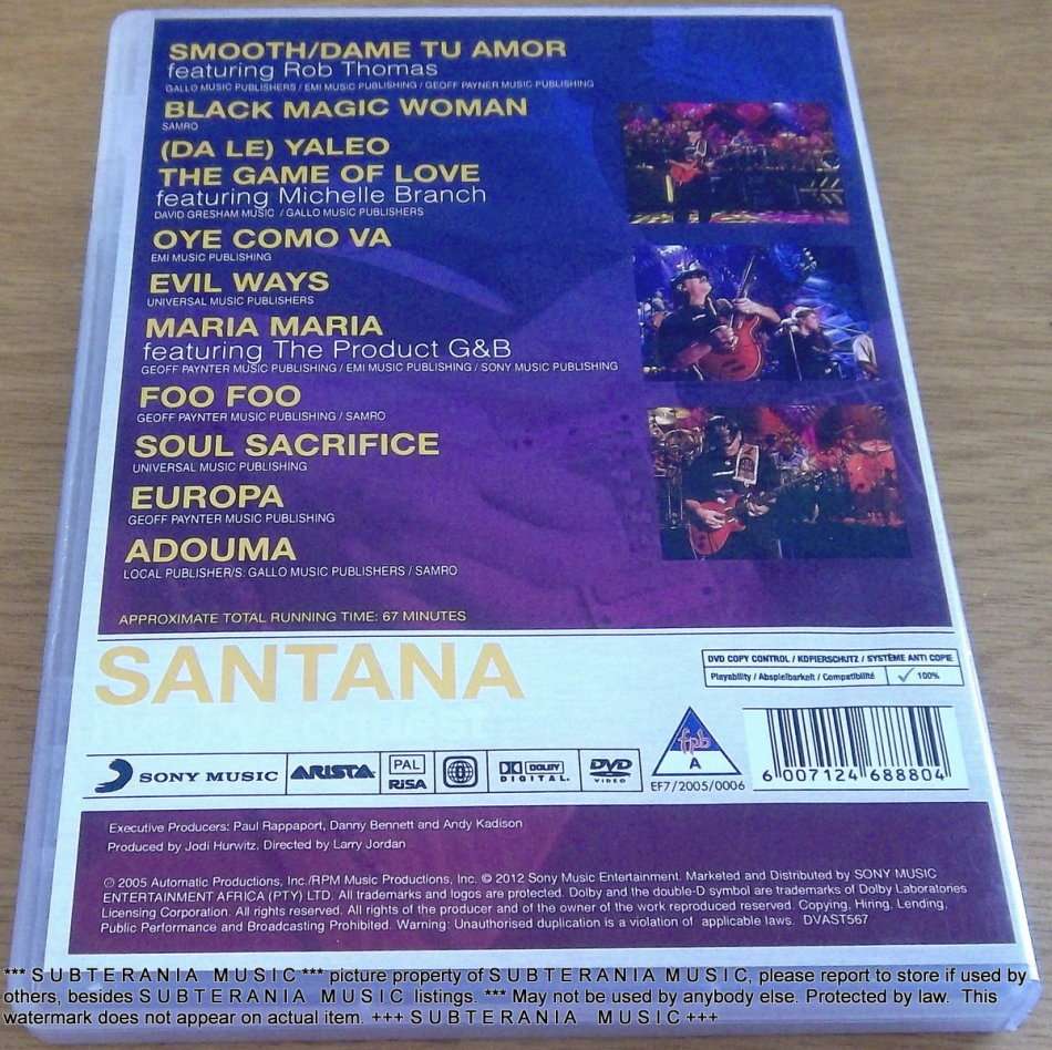 SANTANA Live by Request DVD