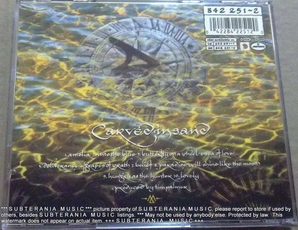 THE MISSION Carved in Sand   [Shelf G Box 14]