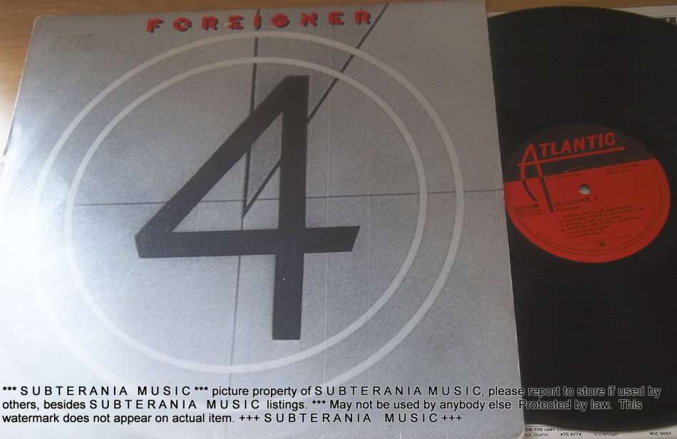 FOREIGNER  4 Vinyl Record