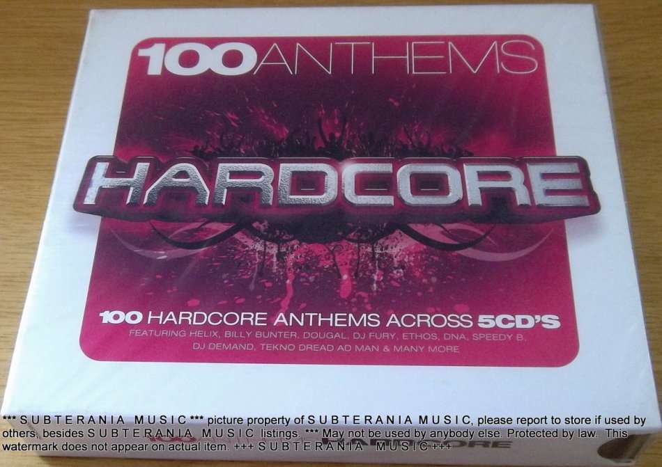 100 ANTHEMS: HARDCORE 5xCD  [Sealed]