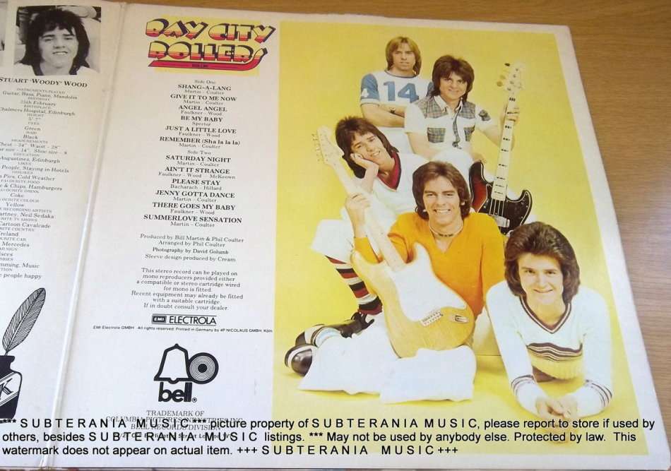 BAY CITY ROLLERS Rollin Vinyl LP Autographed by band