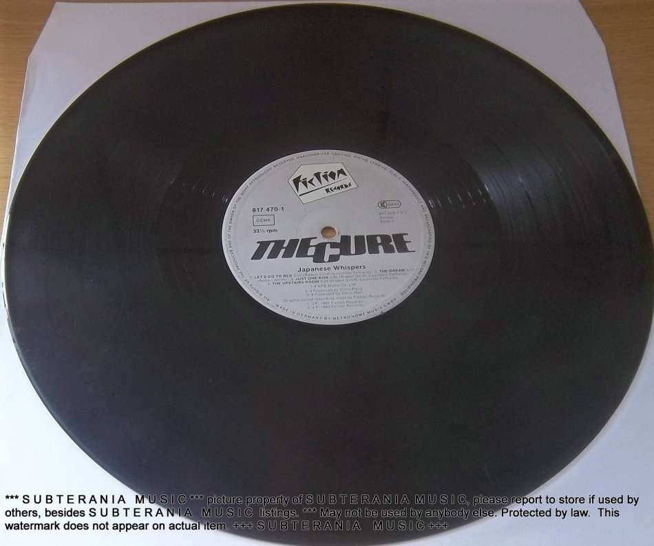 THE CURE Japanese Whispers Vinyl Record Record only - NO COVER