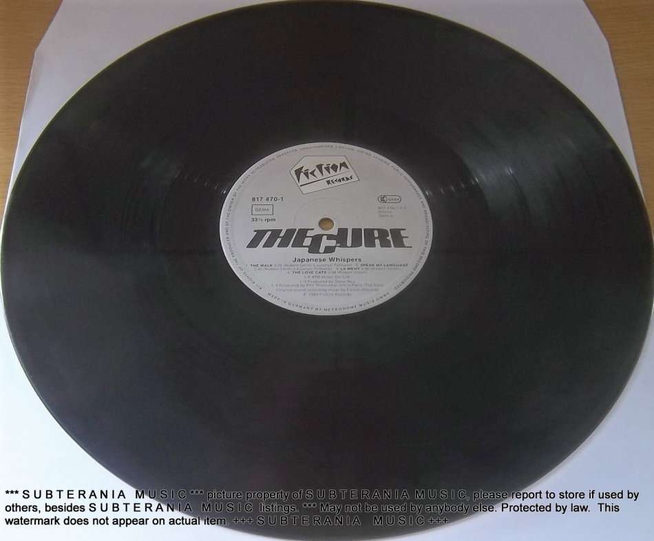 THE CURE Japanese Whispers Vinyl Record Record only - NO COVER