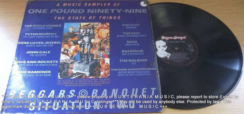 GOTH Compilation One Pound Ninety-Nine (A Music Sampler Of The State Of Things)  Vinyl Record