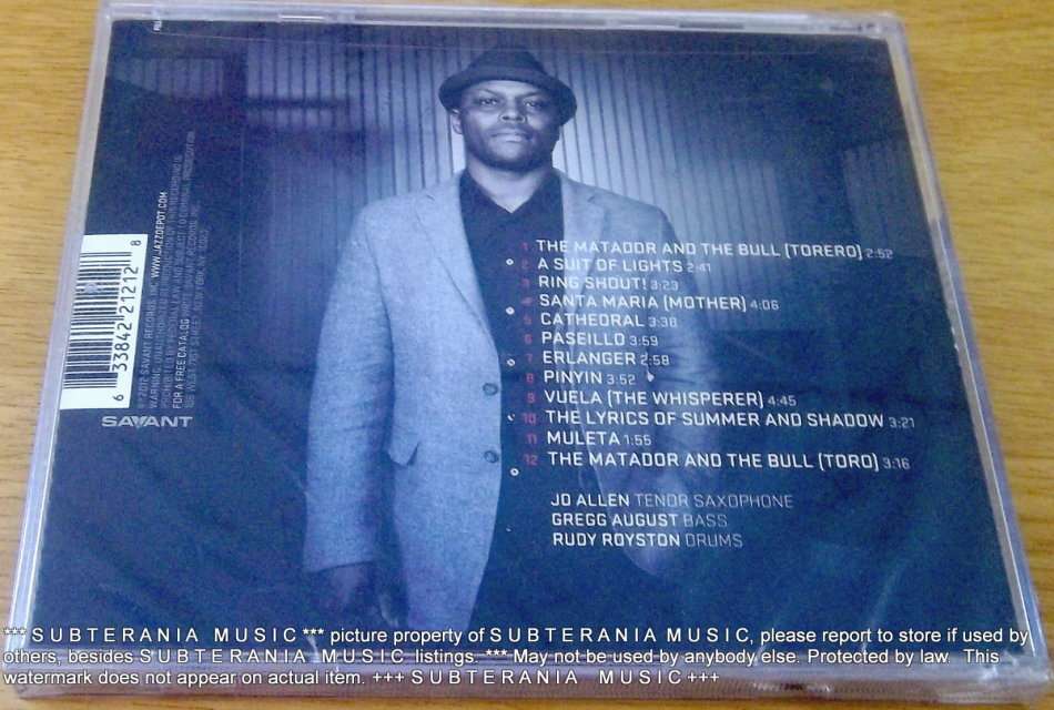 JD ALLEN The Matador and the Bull CD