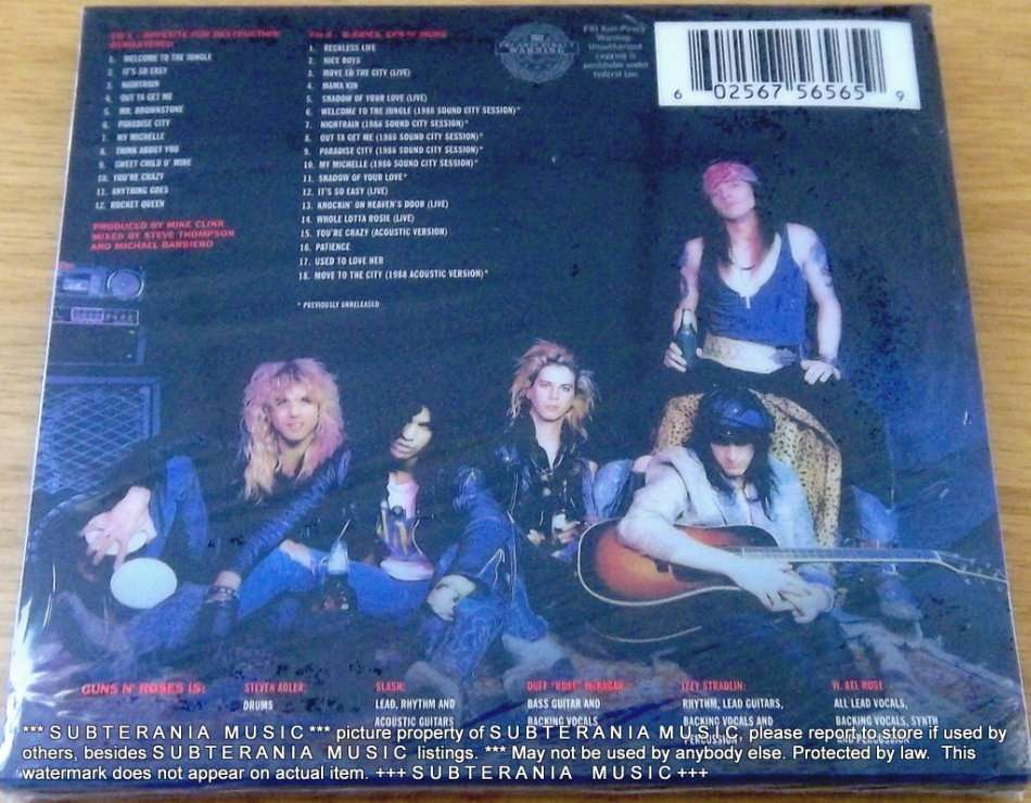 GUNS N ROSES Appetite for Destruction