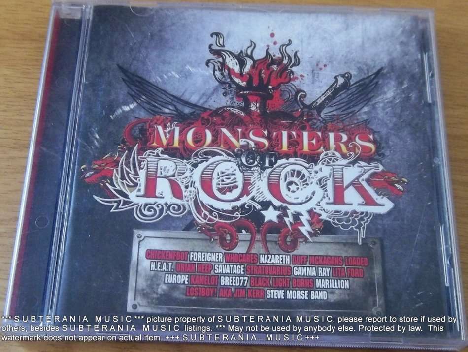 MONSTERS OF ROCK   [Shelf G Box 4]
