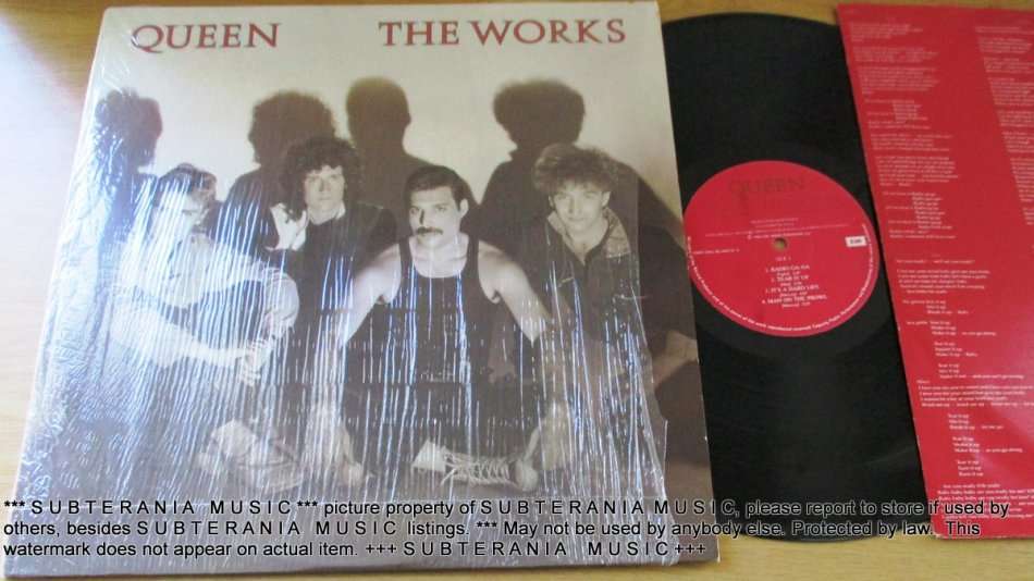 QUEEN The Works Vinyl Record [in office]